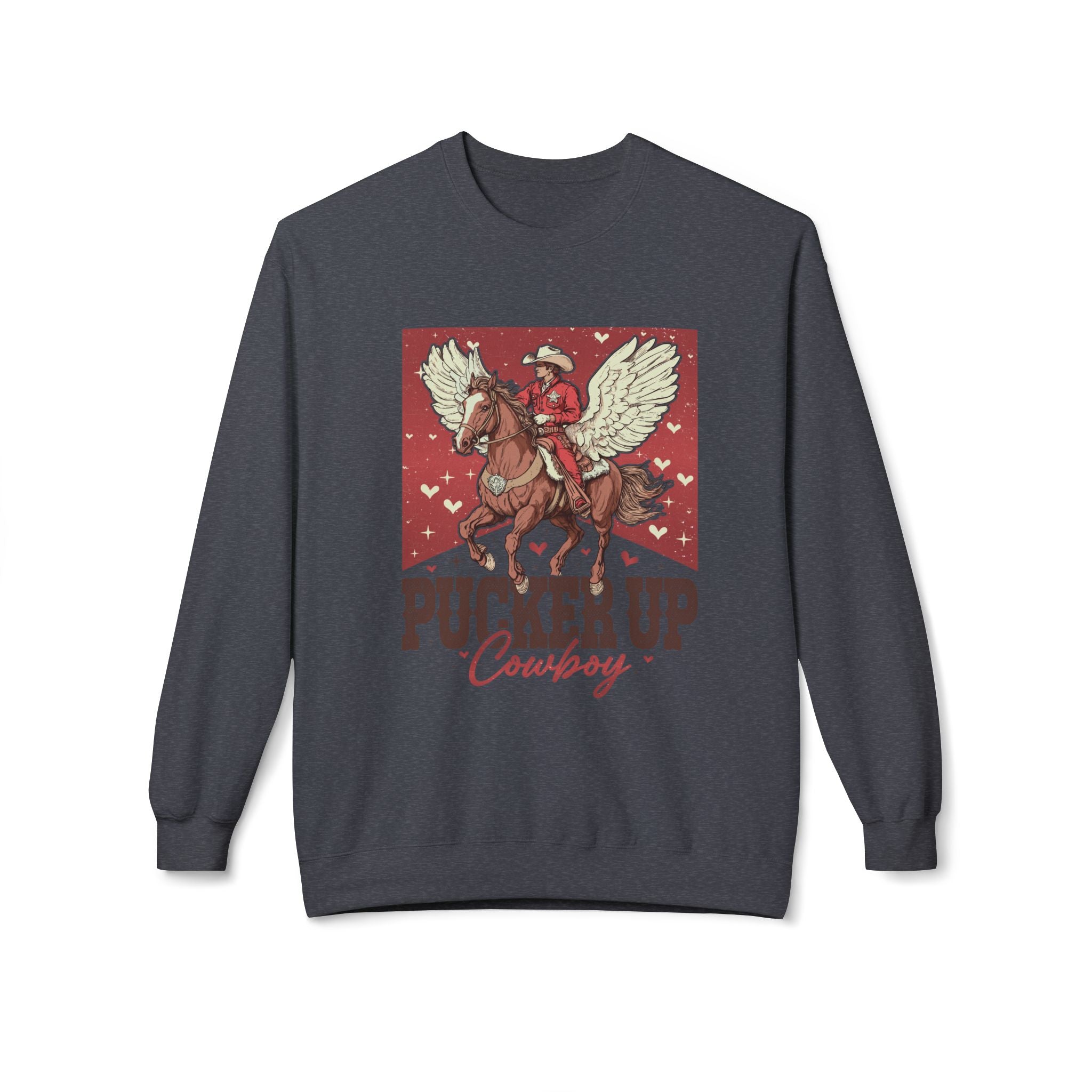 Pucker Up Cowboy Crewneck Sweatshirt