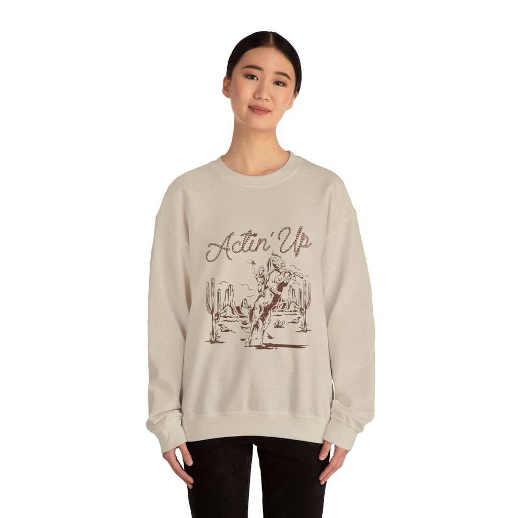 Actin' Up Western Crewneck