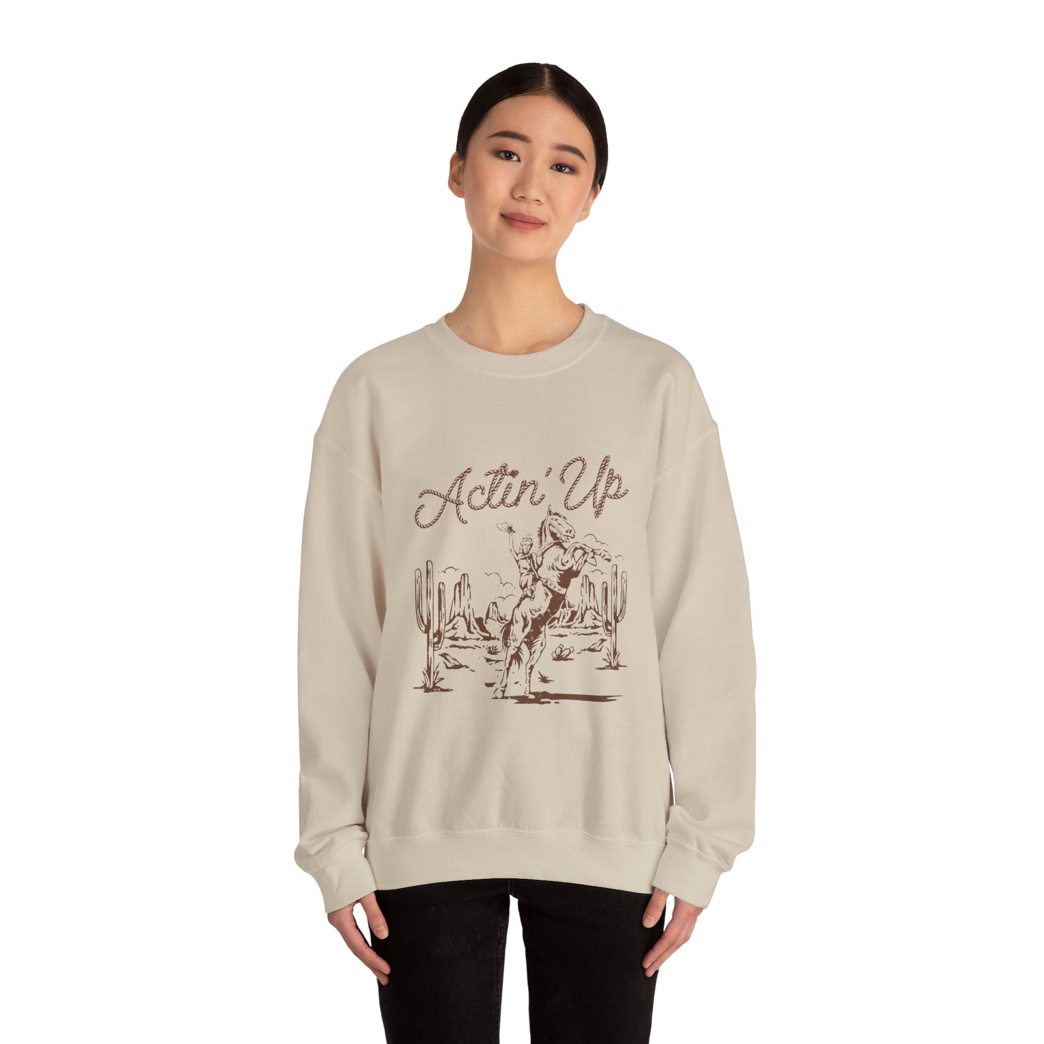 Actin' Up Western Crewneck