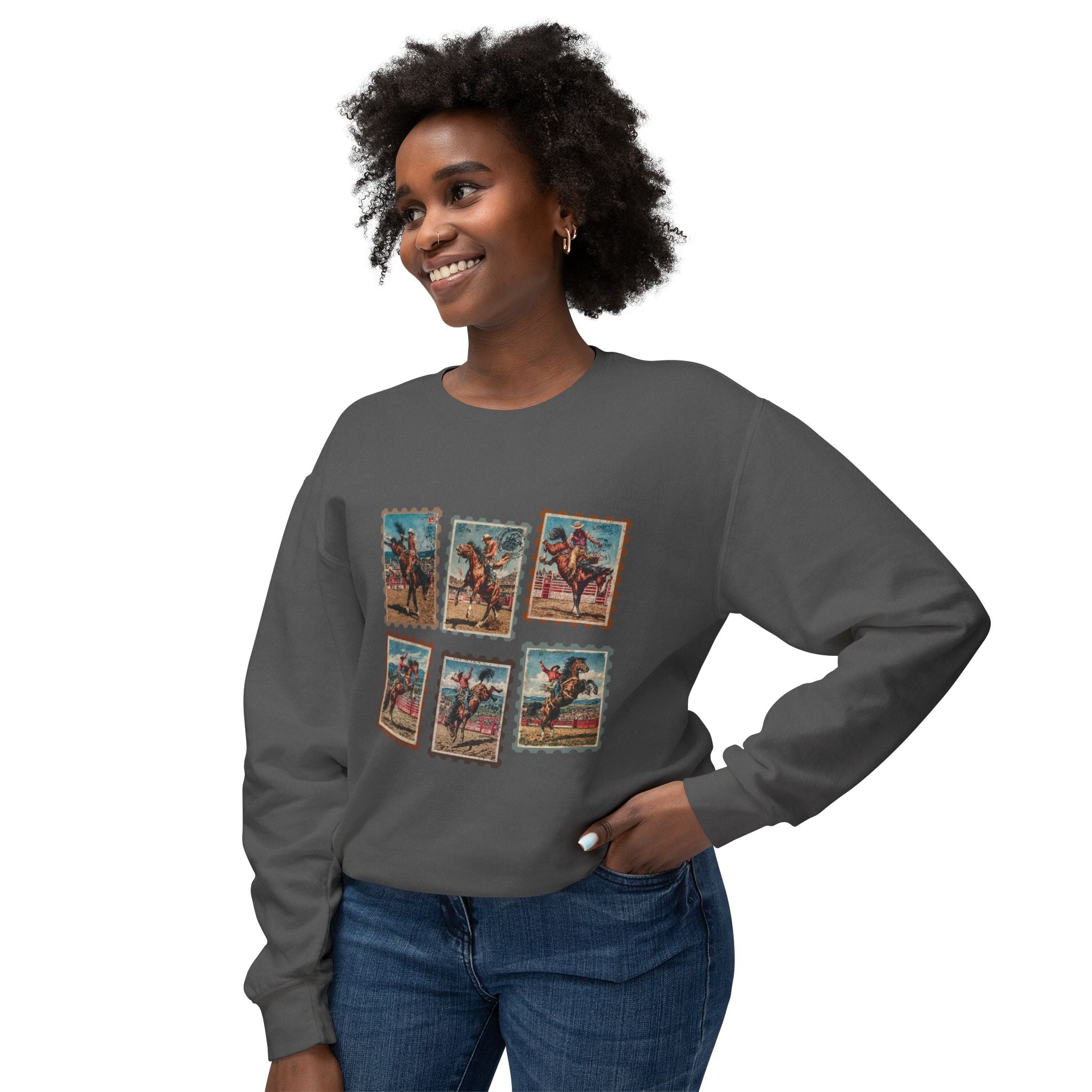 Cowboy Stamped Crewneck Sweatshirt