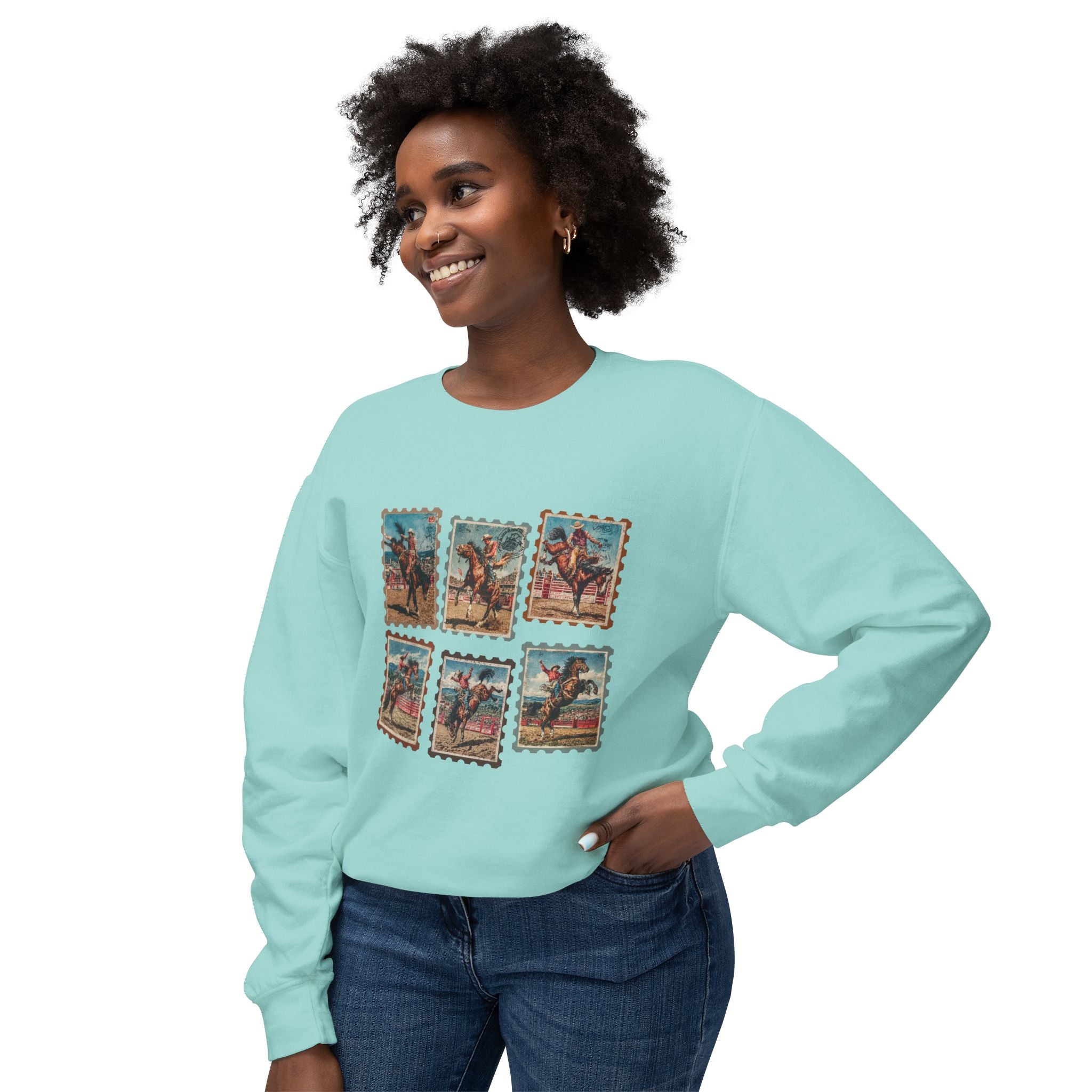 Cowboy Stamped Crewneck Sweatshirt