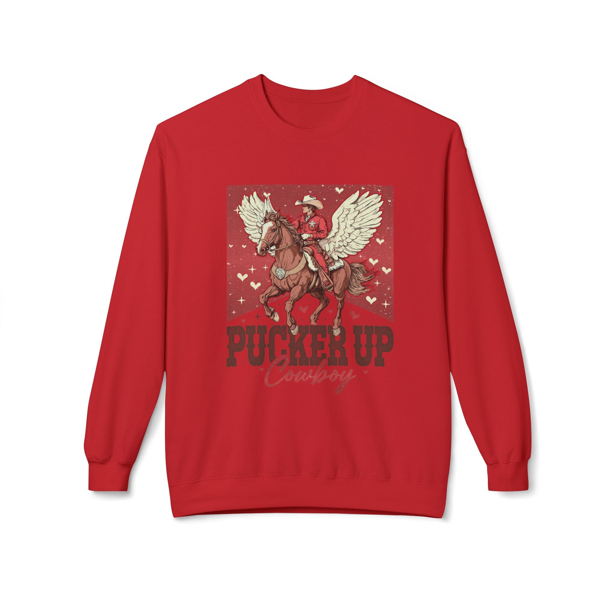 Pucker Up Cowboy Crewneck Sweatshirt