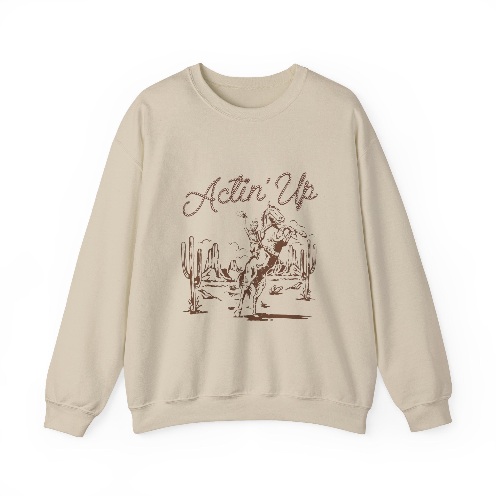 Actin' Up Western Crewneck