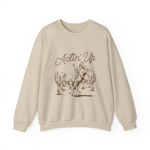 Actin' Up Western Crewneck