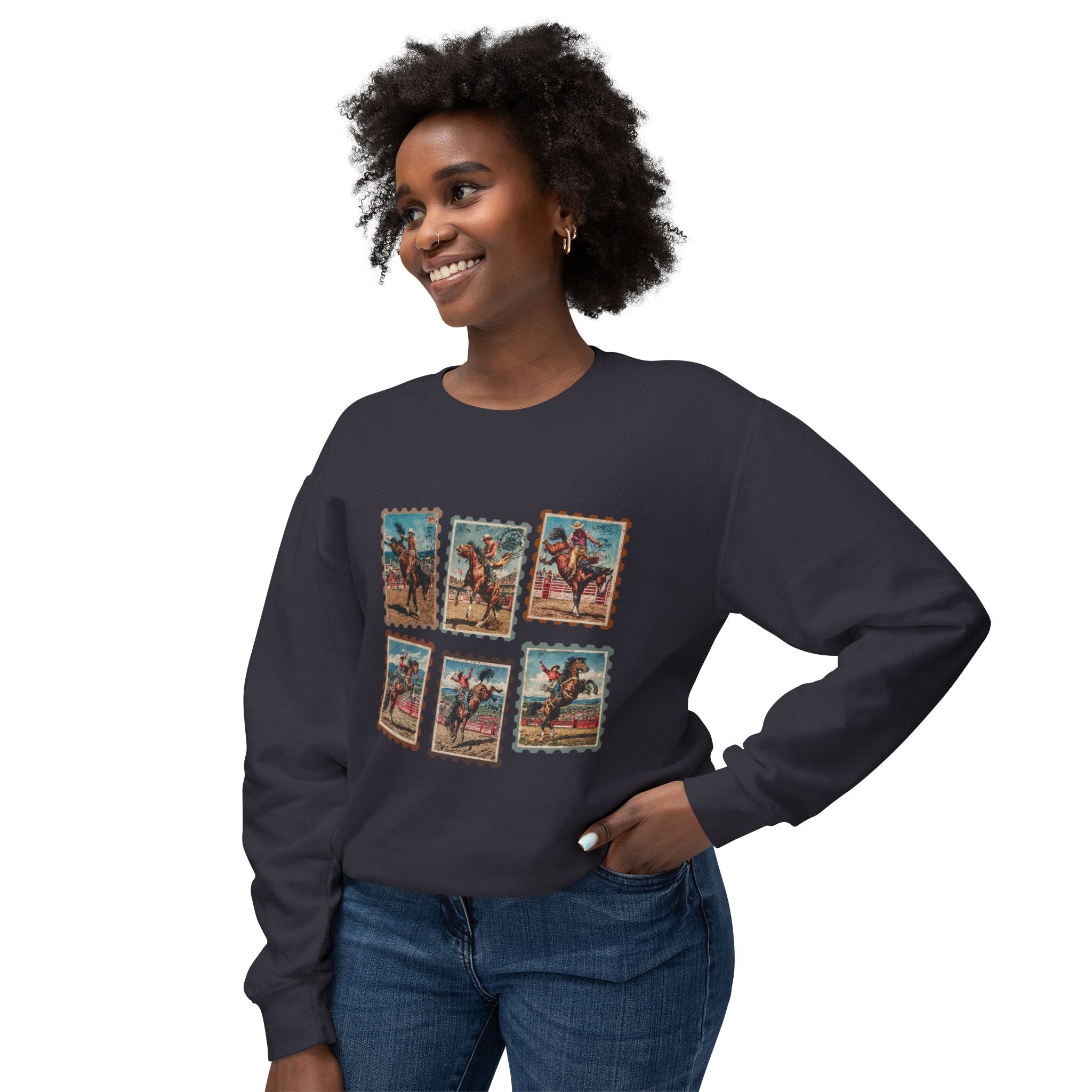 Cowboy Stamped Crewneck Sweatshirt