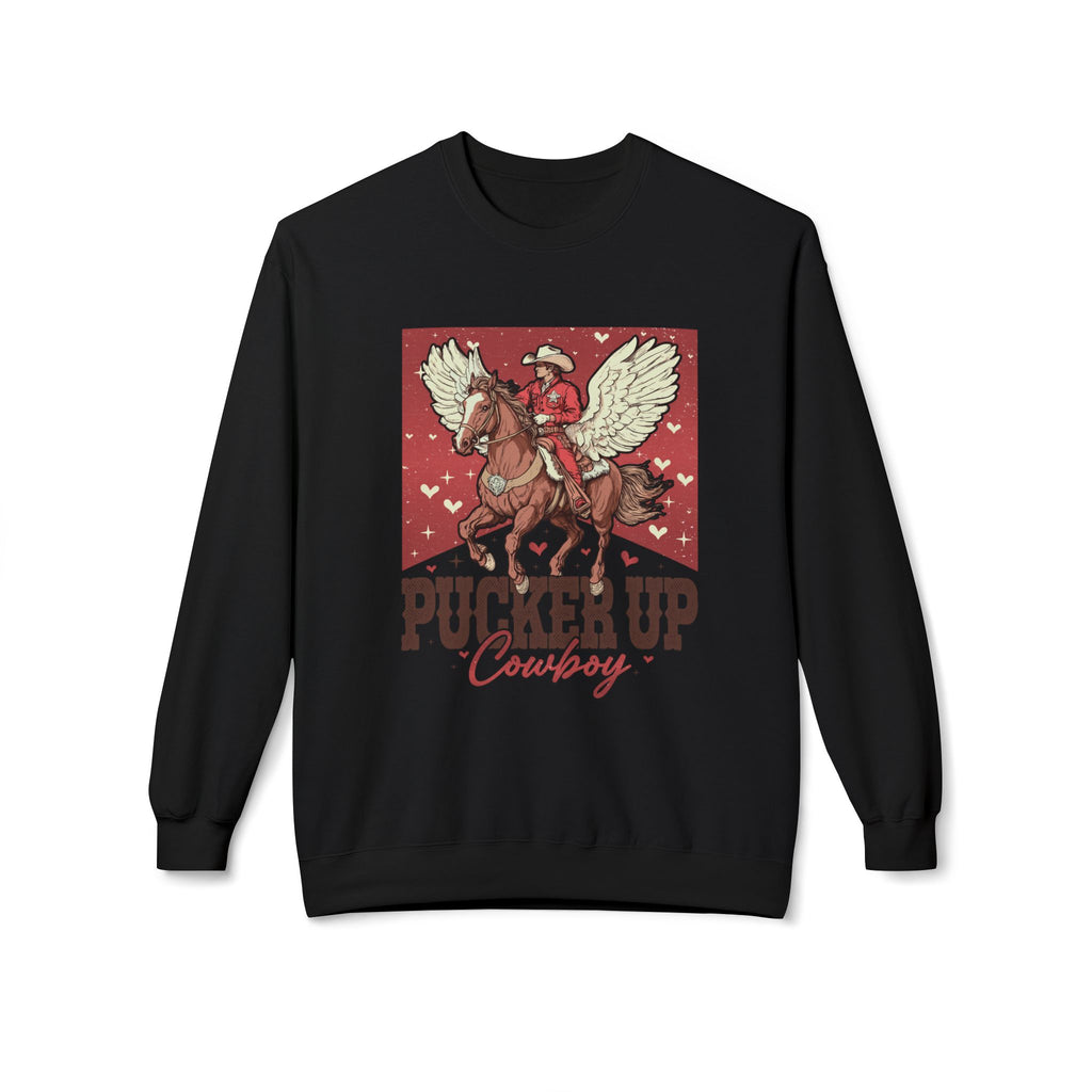 Pucker Up Cowboy Crewneck Sweatshirt