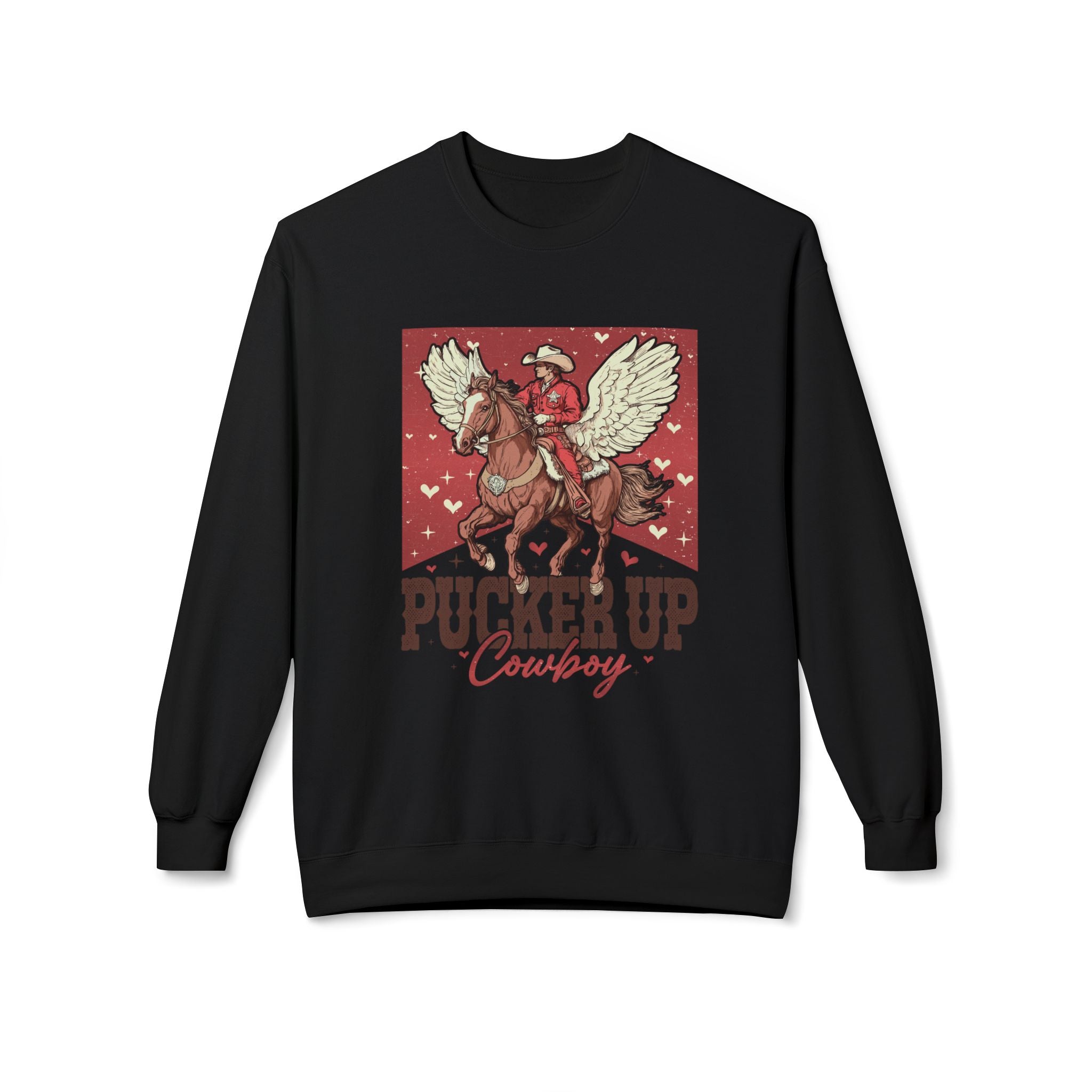 Pucker Up Cowboy Crewneck Sweatshirt